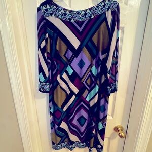 Studio I Multicolor Geometric Dress
